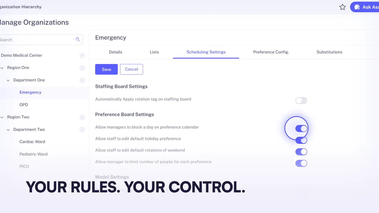 8. The rules. Unit by unit, permission by permission. Your business, your way.