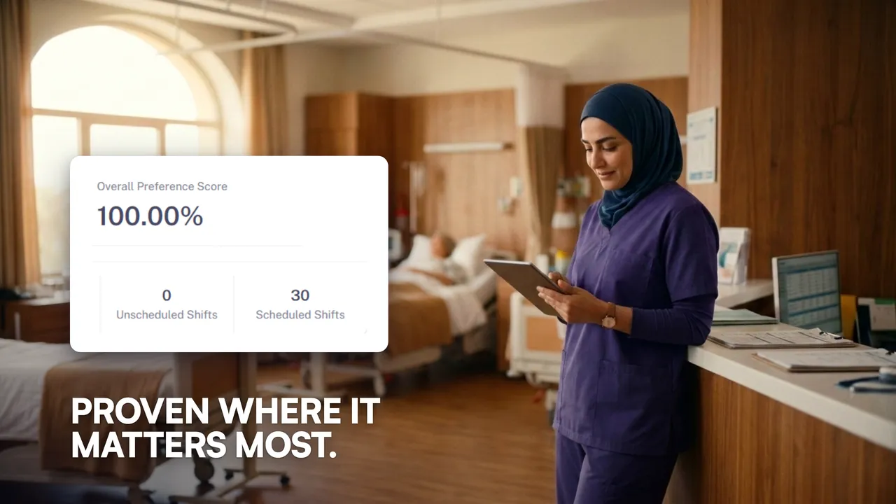 10. The proof. A hospital ward running clean. The one place the industry is named.